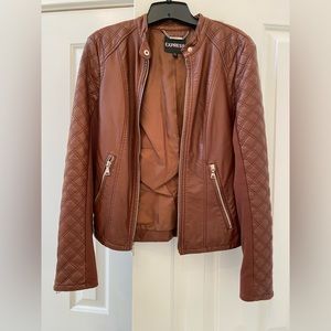 EXPRESS Faux Leather Moto Jacket